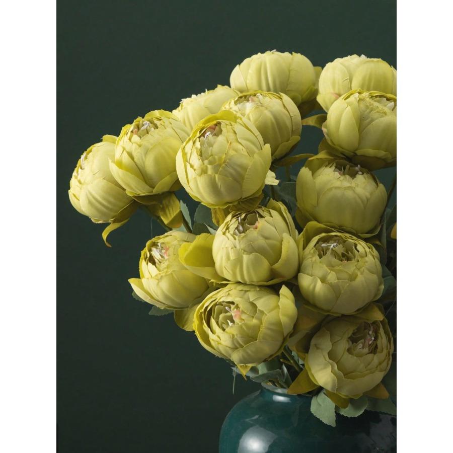 20.1Inch Artificial Peony Flower, Fake Peony Silk Flower With Long Stems, Kitchen Decor, Valentine's Day Mother's Day Gifts Birthday Graduation