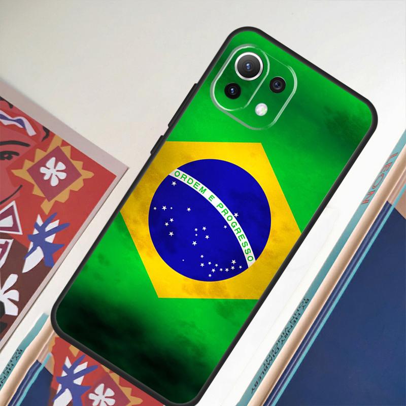 Brazil Brazilian Flag For Xiaomi 15 Ultra 14 13T 14T 15T 17 Pro Max Case For POCO X7 Pro X5 X6 F5 F6 F7 F8 Ultra