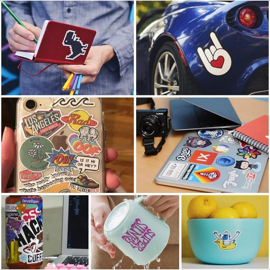 Premium Printable Vinyl Sticker Paper for Inkjet and Laser Printer 55 Pack Glossy White Waterproof Inkjet Printable Vinyl 140 G