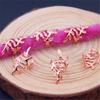 20pcs Metal Cuff Clips Dreadlocks Hair Rings Leaf Headwear Braids Hair Beads  for Women Girls