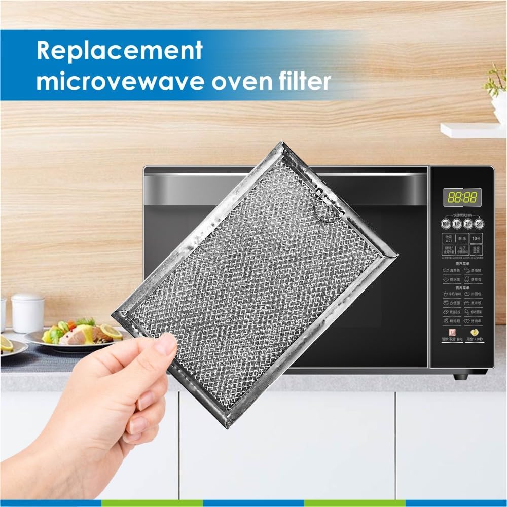 Air Filter Replacement,Microwave Grease Vent Filter for GE Model WB06X10359 and WB06X10309 (Size is 7.64x5.12x0.16 Inches 1-Pack) MAF-04