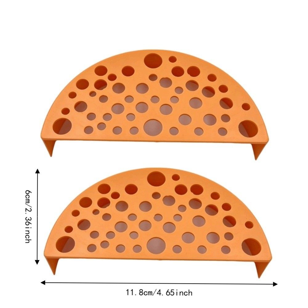 2 Pcs Orange Color Shrimp Breeding Cave Hollow Structure Shrimp Hideouts Cave Fishtank Habitat