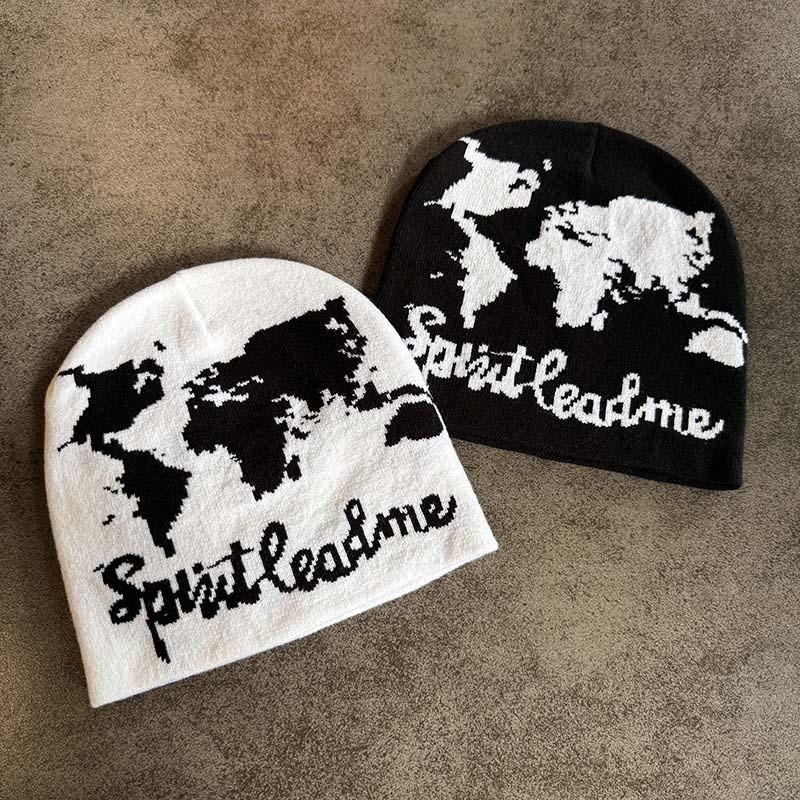 Fashion Pattern Letter Neutral Casual Knitted Hat For Autumn Winter And