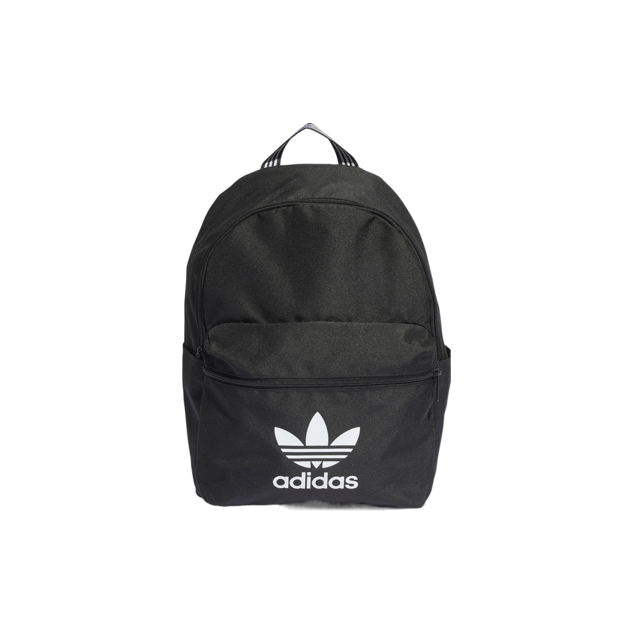 Adidas Originals Trefoil Logo Recycled Polyester Backpack Unisex Backpacks Black IJ0761 Black