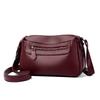 Bag 205 New Fashion Middle-aged and Elderly Casual Soft Leather Large Capacity Crossbody Commuter Bag Versatile One-shoulder Mom Bag