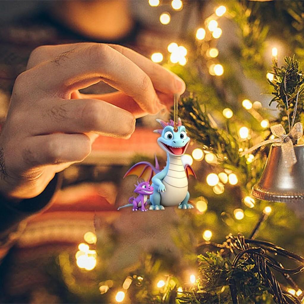 

Cartoon Creative Dinosaur Baby Ornament For Christmas Tree Home And Car Mirror Decoration 1