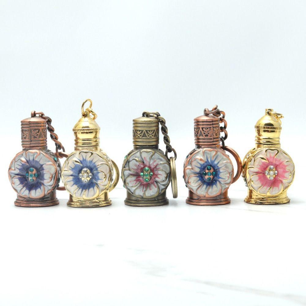 Bottle Pendant Keychain Perfume Bottle Empty Cosmetics Container Essential Oil Dropper Bottle