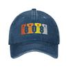 Classic Music Electronic Drum Machine Unisex Unstructured Baseball Caps s Distressed Denim Hats Casual Workouts Headwear