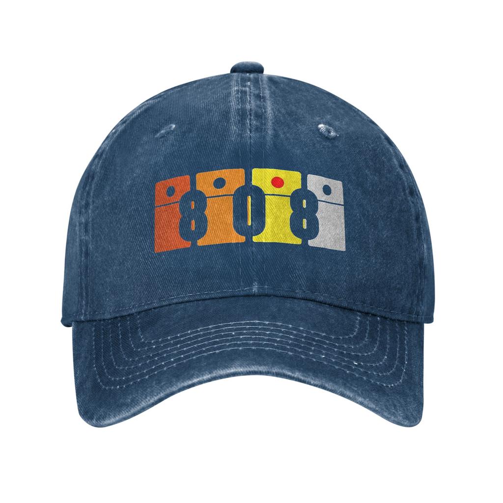 Classic Music Electronic Drum Machine Unisex Unstructured Baseball Caps s Distressed Denim Hats Casual Workouts Headwear