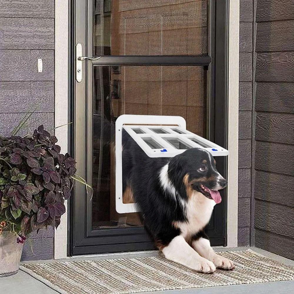 Magnetic Closure Pet Screen Door Free Entry Cats Window Gate Safe Dog Flap Door  screen windows