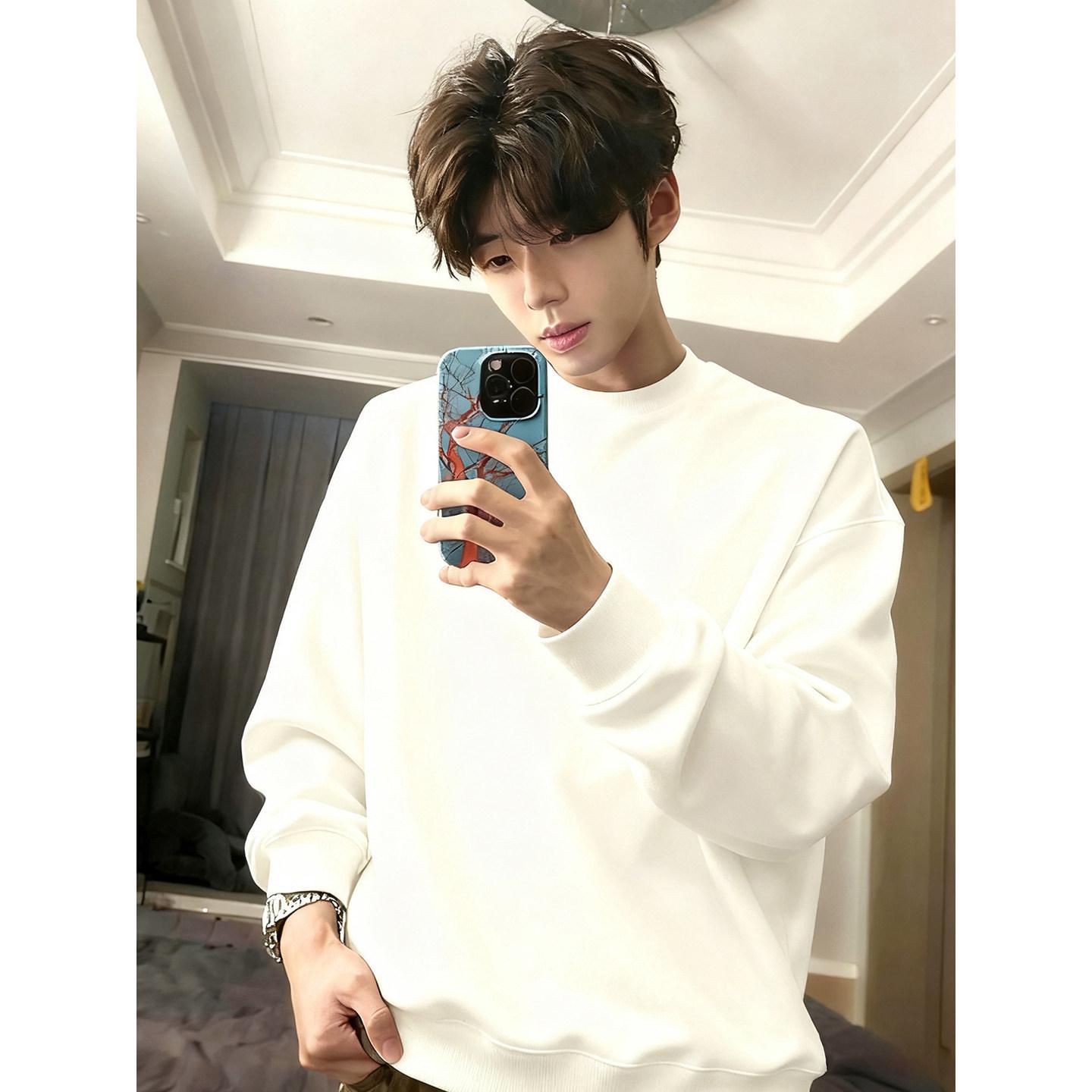 Men s Autumn-Winter Heavyweight Velvety Heather Gray Hoodie S up to 100 lbs