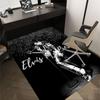 1pc Elvis Presley Home Office, Durable Polyester Floor Mat with Easy, Office Decor, Urban Style, Nonslip Backing, Highquality Fabric