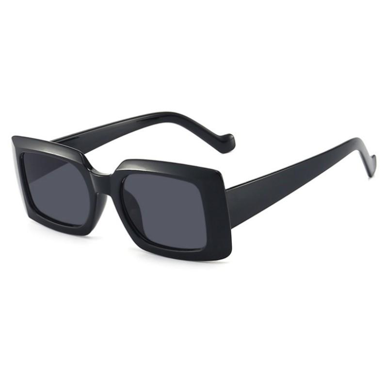 Trendy Large Rim Sunglasses Square New Street Snap Sunglasses Jelly Color Fashionable Sunglasses