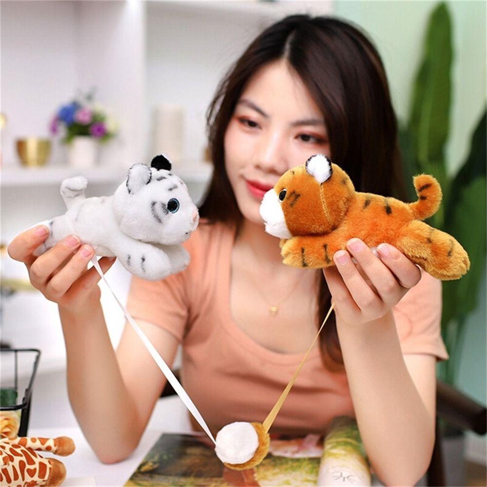 Raccoon Magnetic Shoulder Plush Panda Tiger Animal Plush Toy Shoulder Plush Doll  Kids Gift