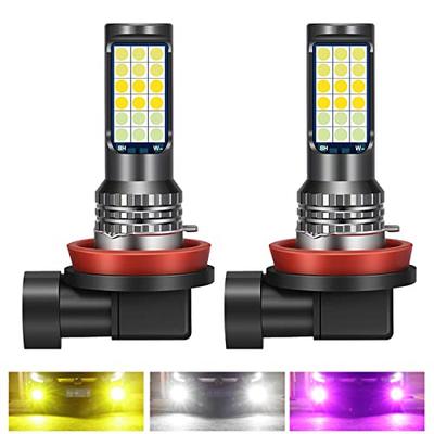 Yuumo+ HB4 Nebelscheinwerfer, LED, 3 Farben, umschaltbar, kompakt, integriert, hohe Helligkeit, 4.800 lm