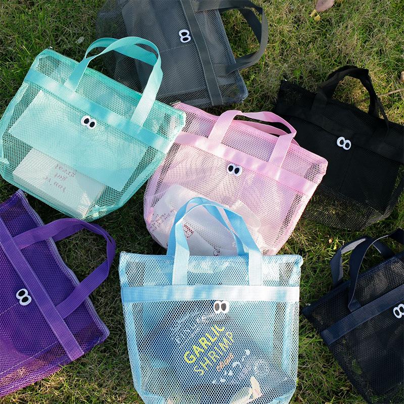 Big Eyes Beach Bag, Toiletry Bag, Large Capacity Cosmetic Storage Handbag, Shoulder Bag, Portable Handbag Storage Bag