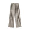 Striped Wide-leg Pants Mopping Pants Autumn and Winter Velvet Loose High-waisted and Thin Casual Versatile Casual Pants Children