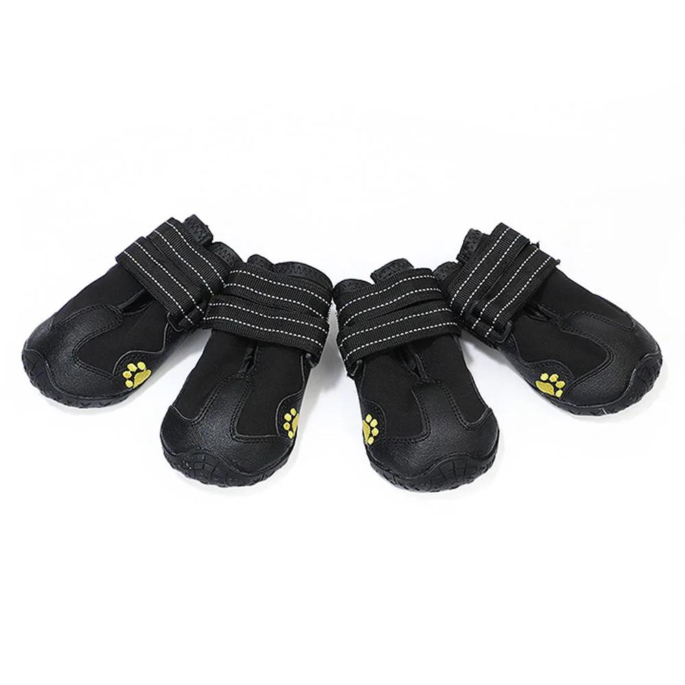 Dog Socks Footwear for Medium Large Dogs 4pcs Pet Dog Shoes Reflective Waterproof Dog Boots Warm Snow Rain Pet Booties Anti-slip