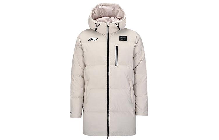 Li Ning Badminton Collection Down Jacket Unisex Silver Fish Gray AYMT121-3 XXL