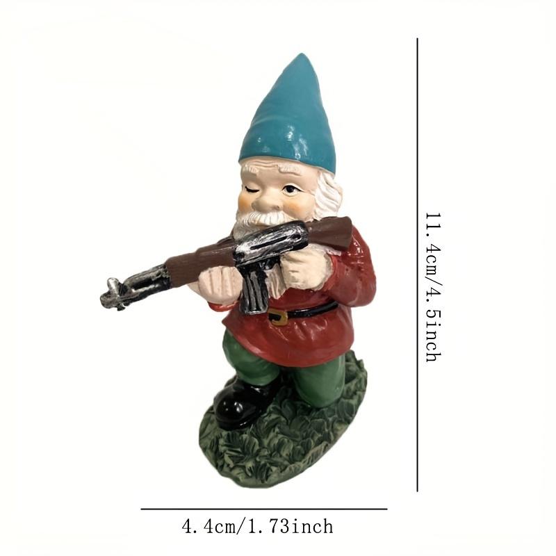 1pc statua di gnomo da giardino gnomo da giardino ornamenti in resina ornamenti artigianali da giardino