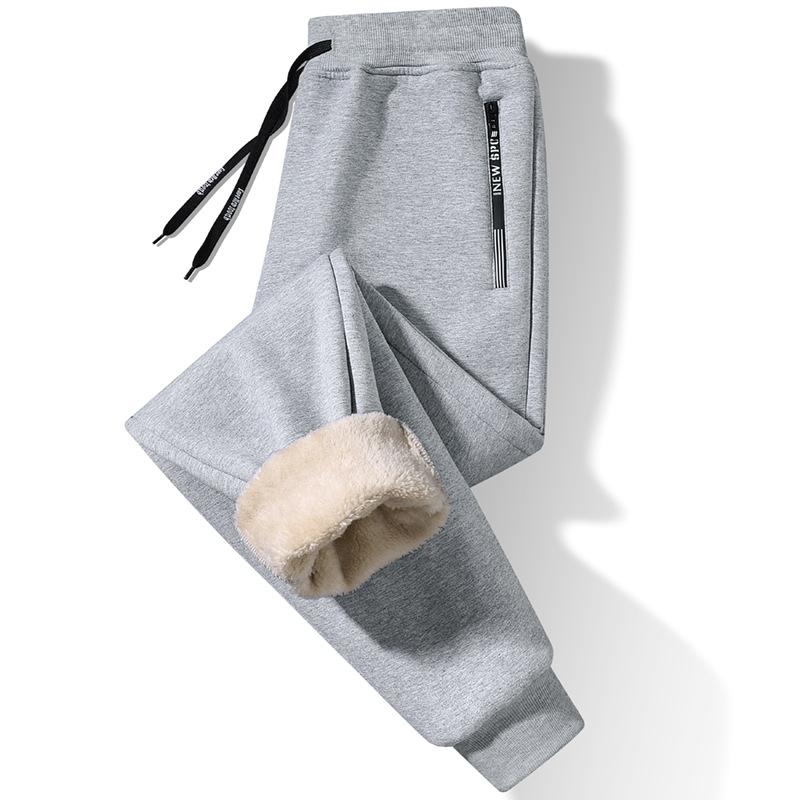 Autumn and Winter Sports Plus Fleece Thick Warm Pants Men's Casual Loose Comfortable Large Size Pants M-7XL