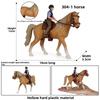 Plastic And Horse Horseman Collectible Figurine Toy For Kids Play And Display