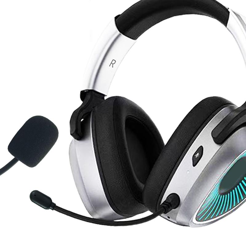 Universal Gaming Headsets Mic Quick Plugs Design Compatible Multiple Devices Auditory