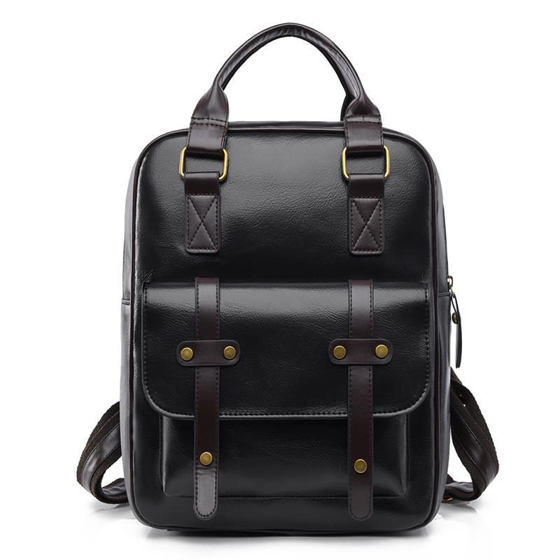 Retro Women's Backpack PU Large Capacity Backpack