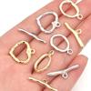 4-5Sets/Lot  Metal OT Clasps Connectors For Bracelet Necklace DIY Toggle Clasps Buckle Jewelry Making Supplies Connectors