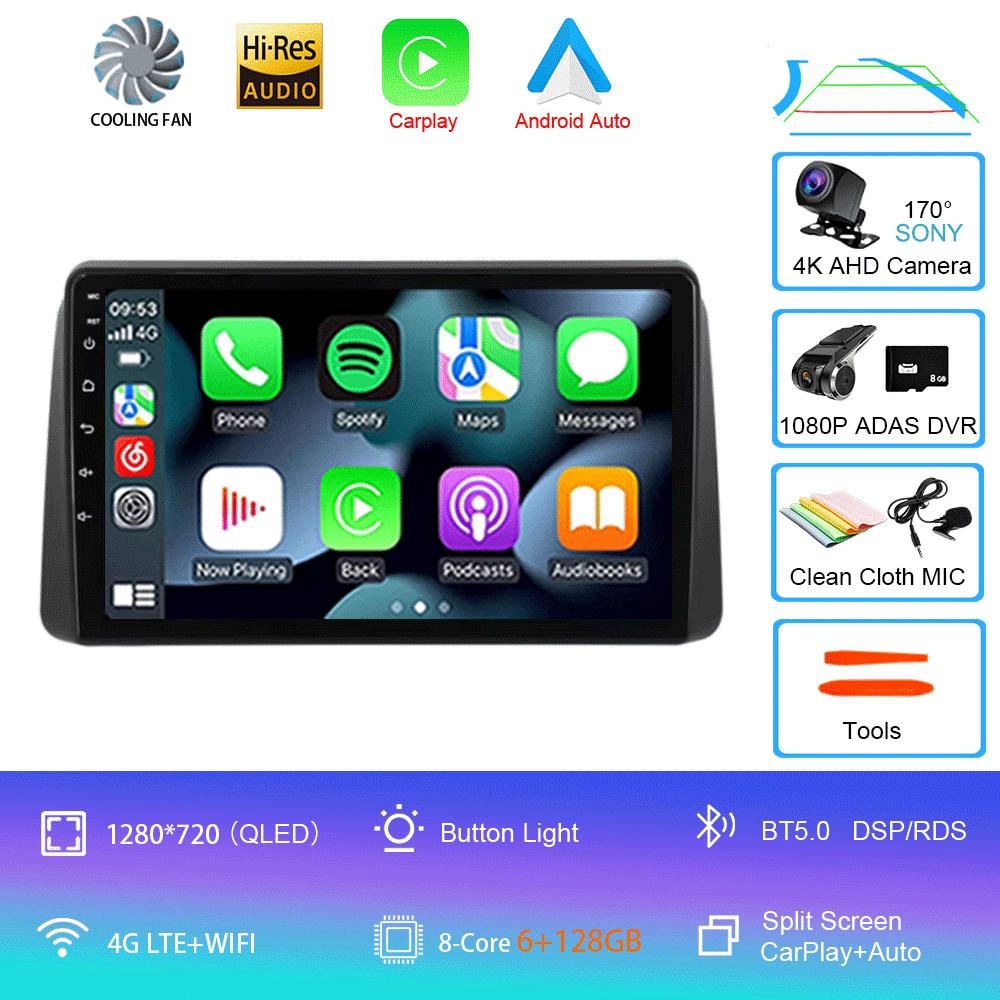 Android 14 Car Radio For Chrysler Grand Voyager 5 2011 - 2015 For Dodge Grand Caravan 2008-2020 Player Multimedia GPS 360 Camera