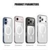 Luxury Clear Shockproof MagSafe Magnetic Case for iPhone 17 Air 17Pro 17 Pro Max Hard Back Cover Support Wireless Charging