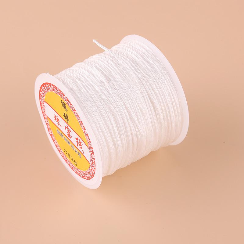 Boting Jade No. 72 0.8mm Nylon Thread for DIY Braided Cord Bracelet Weaving and Pendant Making.