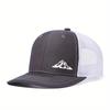 Casquette de camionneur créative avec vue sur la montagne: Casquette en Mesh Courbée à Séchage Rapide pour Homme