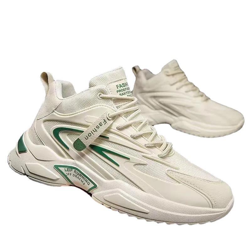 Fashion :Fashion Thick soled Dad Shoes Student Running Sports Shoes Trendy Breathable Men's Shoes Spring New Versatile Casual