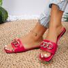 2025 NEW Fashionable Summer Flat Sandals for Women Versatile Comfortable Slippers for Outdoor Wear