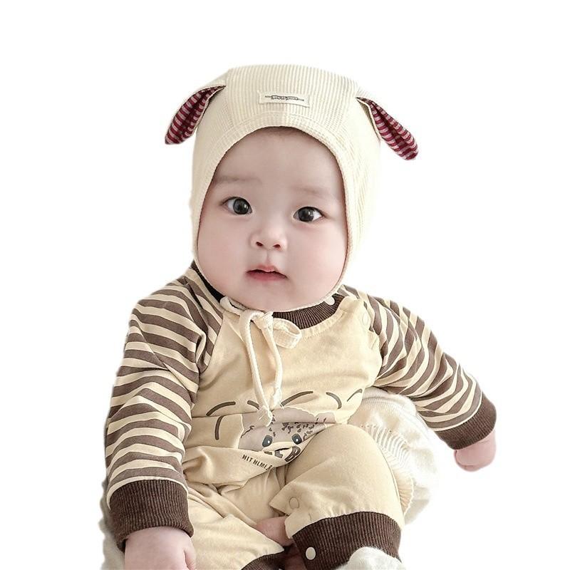 Infant and Toddler Hat Spring and Autumn Thin Cute Kiln Door Court Hat Men and Women Baby Little Month Old Newborn Baotou Hat