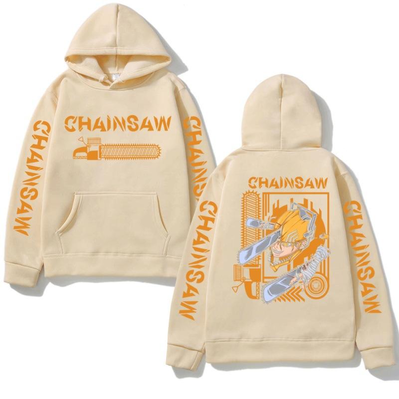 Anime Chainsaw Man Hayakawa Denji Pochita Hoodie Men Women Harajuku Pullover Wear Unisex Autumn Winter Sweater