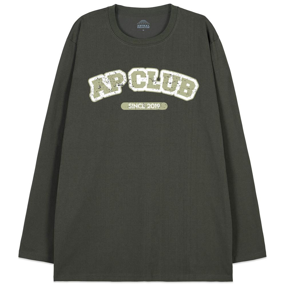 ASTRAL PROJECTION Ap Club Oversized Long Sleeve T-Shirt_Khaki