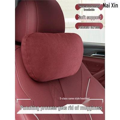 Car Headrest Pillow for Mercedes-Benz, BMW, Tesla: Neck Protection Cushion