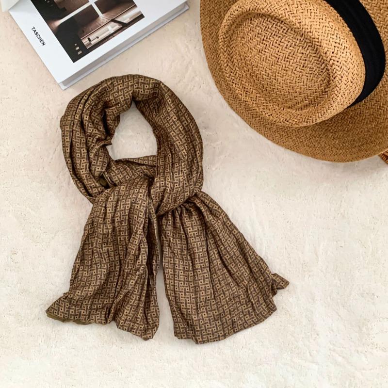 Scarf atmosphere new multi-functional cotton and linen bag headscarf fashion twist braid long scarf warm scarf shawl