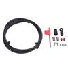 Hydraulic Disc Brake Hose Kit 6.6FT Rubber Metal Hydraulic Disc Brake Hose Fitting Kit for HRD Red