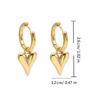 Fashion Forward Heart Ear Rings Heart Huggie Hoop Earrings for Fashion Lovers
