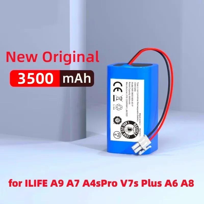 Original 14.8V 2600mAh 3500mAh Lithium Battery for ILIFE A4 A4s V7 A6 V7s Plus Robot Vacuum Cleaner INR18650 M26-4S1P Battery