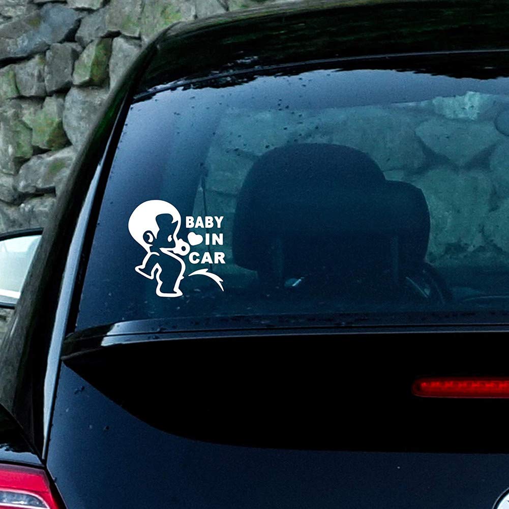 [Hordend] (Set of 2) BABY IN CAR Car Sticker, Waterproof,