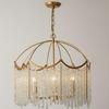 French Crystal Chandelier: Luxury Retro Tassel Light for Bedroom or Restaurant