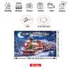 1Pcs Santa Claus Train Gifts Winter Scene Decoration Background Christmas Backdrop Decorations For Photo Studio Booth Party