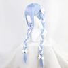 Usada Pekora Cosplay Wig, Blue and White, Braided, Heat-Resistant