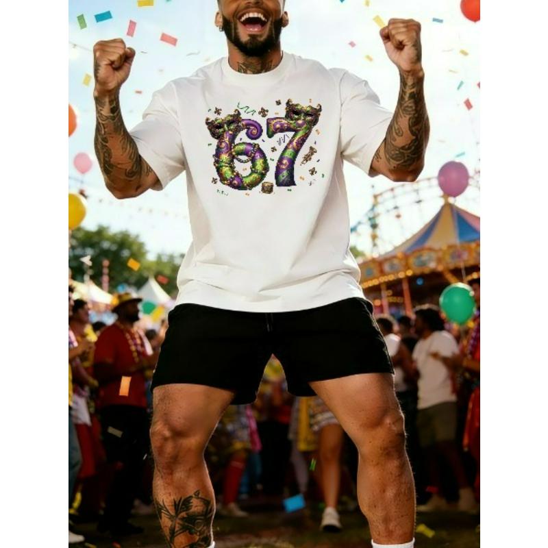 

Boys carnival season bombing suit! 67 digital mask printed T-shirt+shorts cool atmosphere directly filled. XXL білий