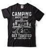 Funny Camping Tee Where Friends And Marshmallows Get Toasted Together T-Shirt
