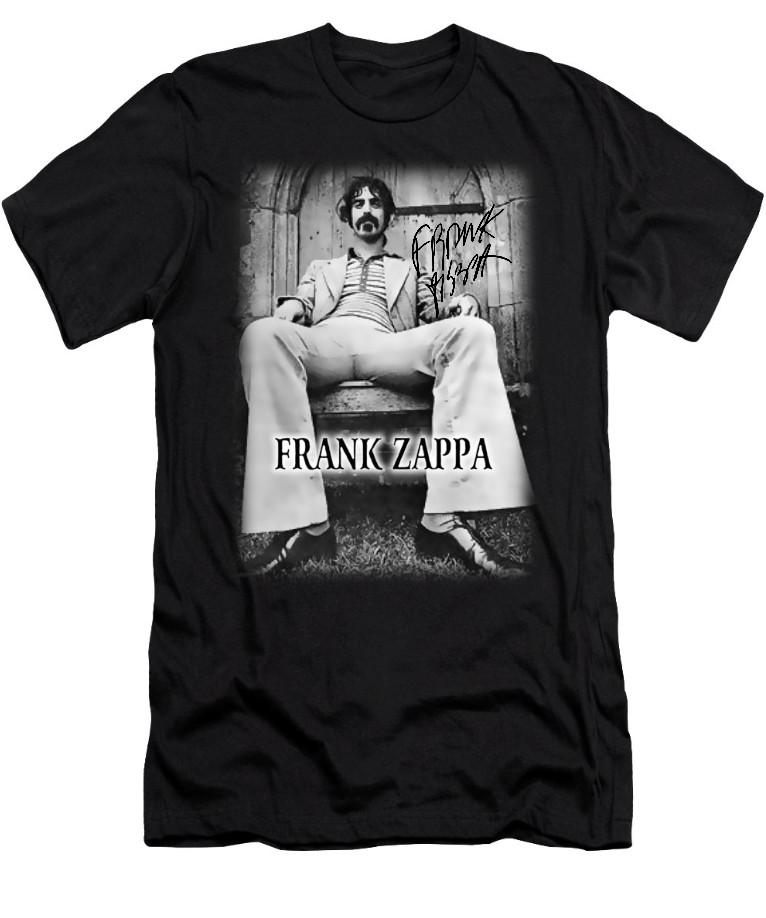Vtg Frank Zappa Gift For Fans Heavy Cotton Black Full Size Unisex Shirt AG92 S